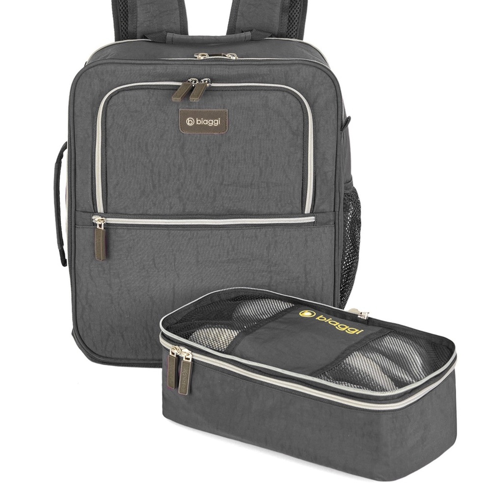 Biaggi Carry Cube  Travel Backpack NEW - Gray